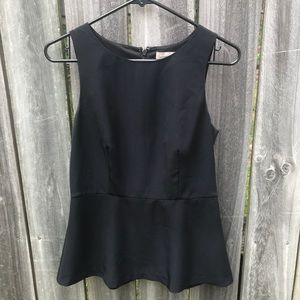 Banana Republic Black Peplum Top size 4